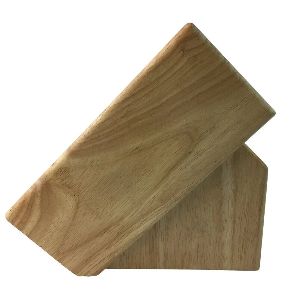 KitchenAid Wood Knife Holder Block Only 13 Slot Oak Wood Rubber Feet u
